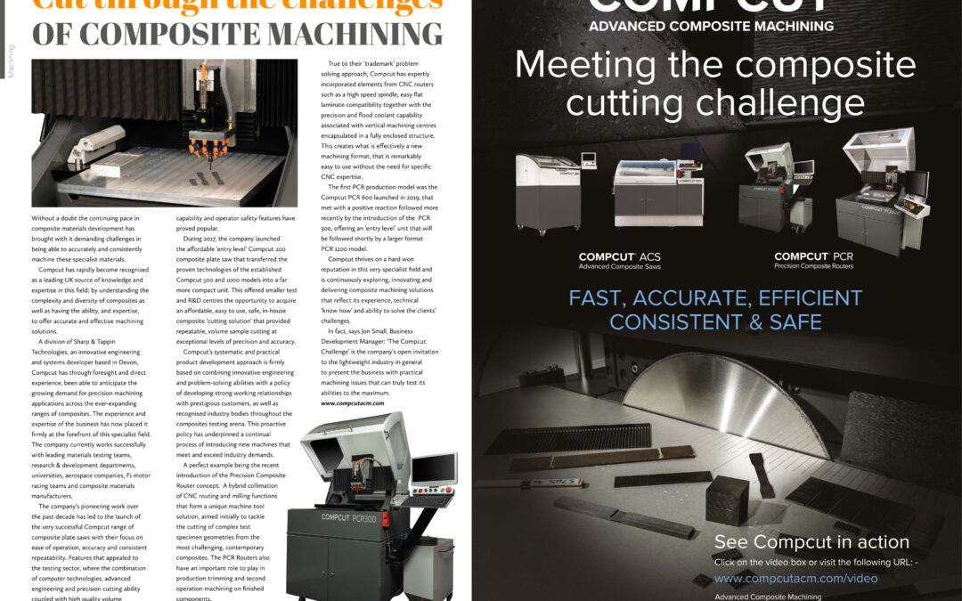 COMPCUT – Cutting through the challenges of composite machining  – M&MT Magazine Article